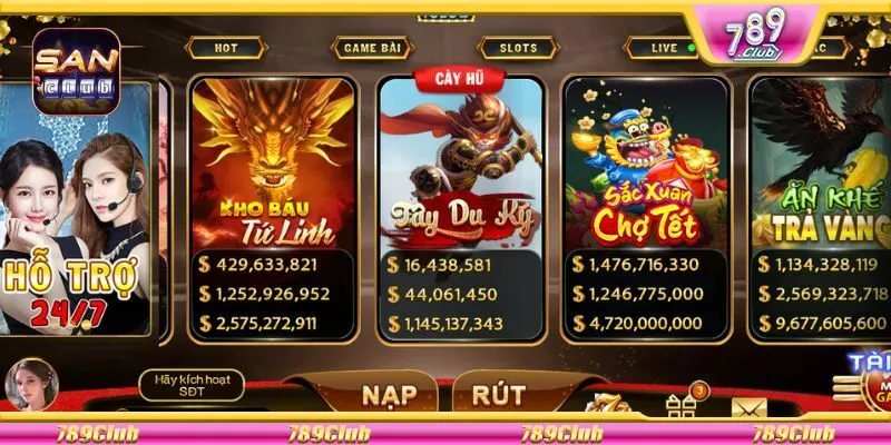 Phần thưởng đặc biệt trong sơn tinh thủy tinh 789Club